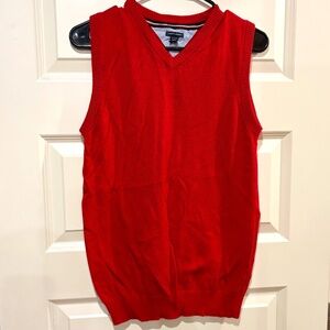 Tommy Hilfiger V-Neck Sweater Vest Boys XL 18/20 Red ~ EXCELLENT